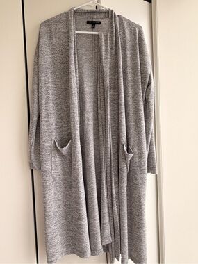 Banana Republic Heather Grey Open Cardigan